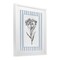 Stupell Industries Vintage Herbs Blue Striped Border Framed Print Under Glass, design by Lettered and Lined